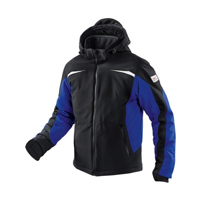 Winter Softshell Jacke 1041 7322, schwarz/kbl.blau, Größe S