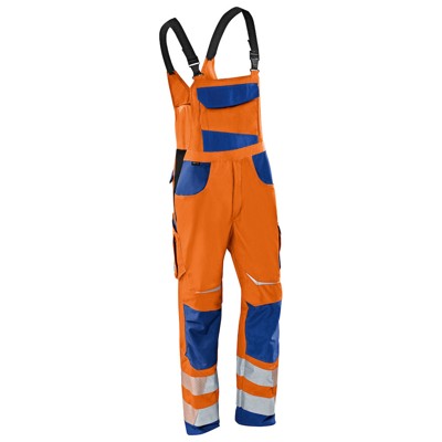 Produktbild von Kübler - REFLECTIQ Latzhose PSA 2 3207 8340, warnorange/kbl.blau, Größe 27