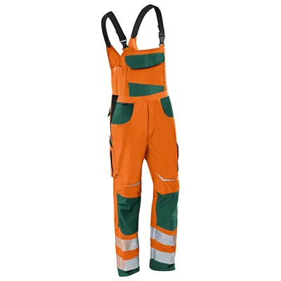 Produktbild von Kübler - REFLECTIQ Latzhose PSA 2 3207 8340, warnorange/moosgrün, Größe 29