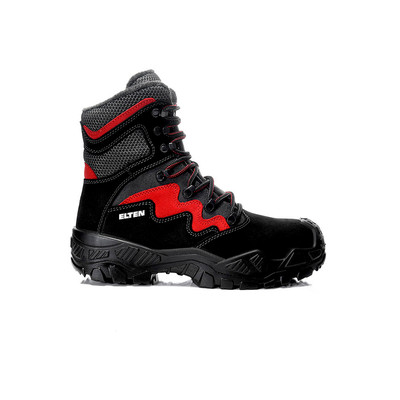 Produktbild von ELTEN - Sicherheitsschnürstiefel (Form C) MICK black-red High ESD S3S CI, Gr. 4