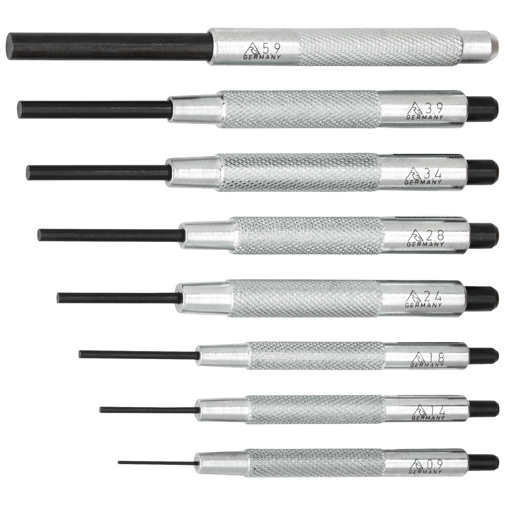 RENNSTEIG Splinttreiber-Satz mit Führungshülse, 9-teilig, 0,9 - 5,90mm Produktbild img2 L