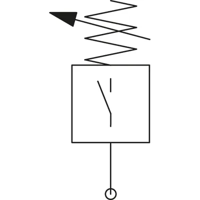 Produktbild von RIEGLER - Druckschalter »SYNTESI«, BG 1, G 1/8, 2 m Kabel (5611S101)