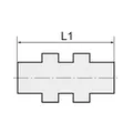 Produktbild von RIEGLER - Gerade Schottverschraubung, Rohr-Außen-Ø 12 mm, Edelstahl 1.4571 (ES 