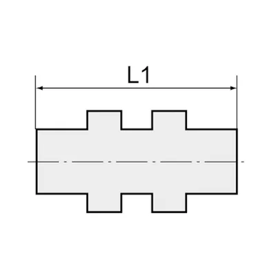 Produktbild von RIEGLER - Gerade Schottverschraubung, Rohr-Außen-Ø 12 mm, Edelstahl 1.4571 (ES 