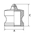 Produktbild von RIEGLER - Kamlok-Verschlussstecker, Typ DP, Alu, BG 3/4, Stecker-Ø 32 (1119.34)