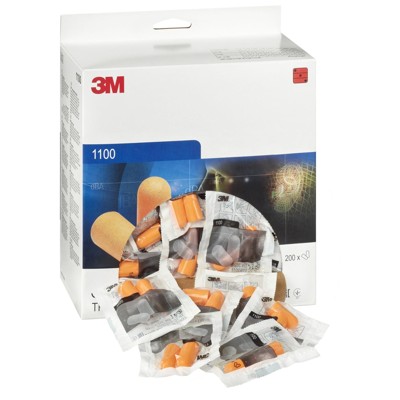 Produktbild von 3M™ - Gehörschutzstöpsel, 37 dB, ohne Kordel, 200 Paar/Packung, 1100