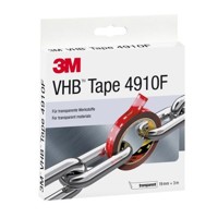 Produktbild von 3M™ - VHB™ Klebeband 4910F, Transparent, 19 mm x 3 m, 1.0 mm, Kurzrolle