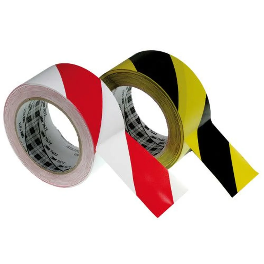 3M Gefahrenmarkierungsband&nbsp;767i, Rot/Weiß, 50 mm x 33 m Produktbild img3 L