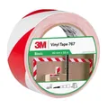 3M Gefahrenmarkierungsband&nbsp;767, Rot/Weiß, 50 mm x 33 m, 12 Rollen, Einzelverpackt Produktbild