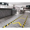 3M™ Gefahrenwarnband 766, Gelb/Schwarz, 50 mm x 33 m, 12 Rollen, Einzeln praktisch verpackt Produktbild img4 S