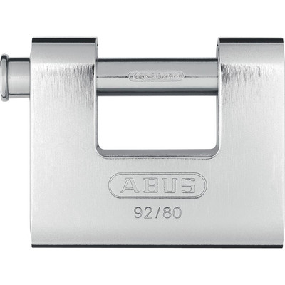 Abus Av-Vorhangschloss, Monobloc 92/80, Messing Massiv