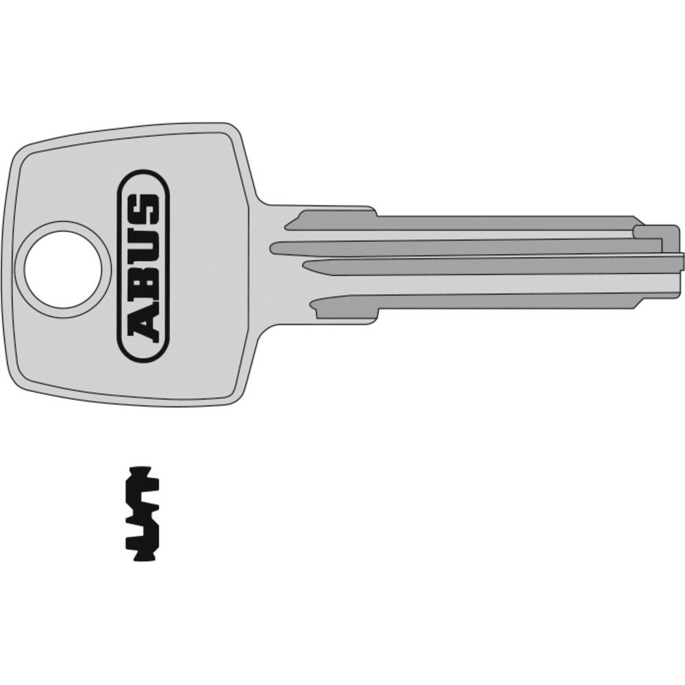 ABUS Schlüsselrohling, EC550, eckig, Messing neusilber Produktbild img1 L