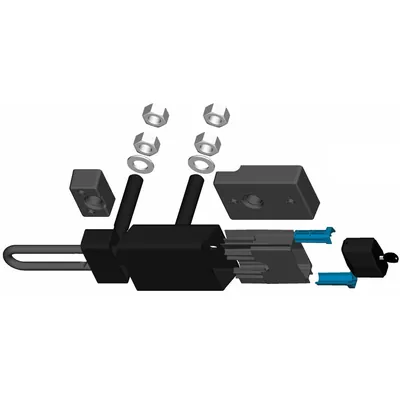 Produktbild von ABUS - Baucontain.-SI-Überfalle,ConLock Granit,215/100+83/80HB100,m.Hangschloss
