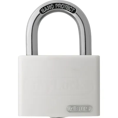 Produktbild von ABUS - AV-Vorhangschloss T65AL/40, Aluminium leicht massiv weiß