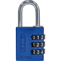 ABUS AV-Zahlen-Vorhangschloss 144/30 Lock-Tag, Aluminium, blau Produktbild