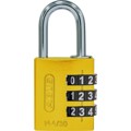 Produktbild von ABUS - AV-Zahlen-Vorhangschloss 144/30 B/DFNLI, Aluminium, gelb