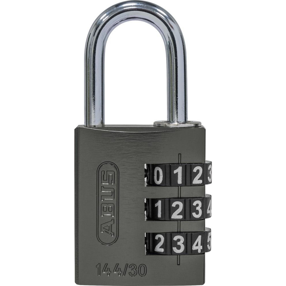 ABUS AV-Zahlen-Vorhangschloss 144/30 Lock-Tag, Aluminium, titanium Produktbild img1 L