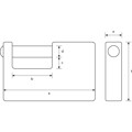 Produktbild von ABUS - AV-Vorhangschloss, Monobloc 82/63, Messing
