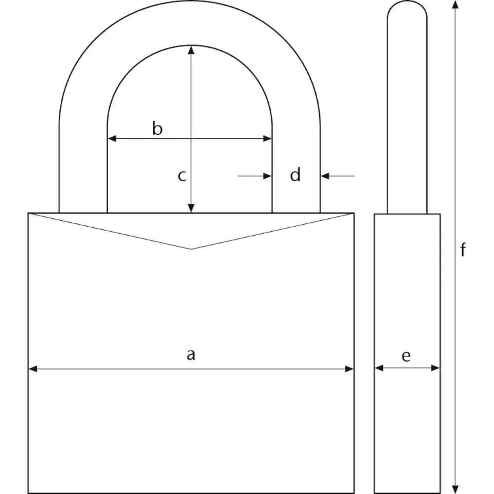ABUS AV-Zahlen-Vorhangschloss 165/40, Messing Produktbild img3 L