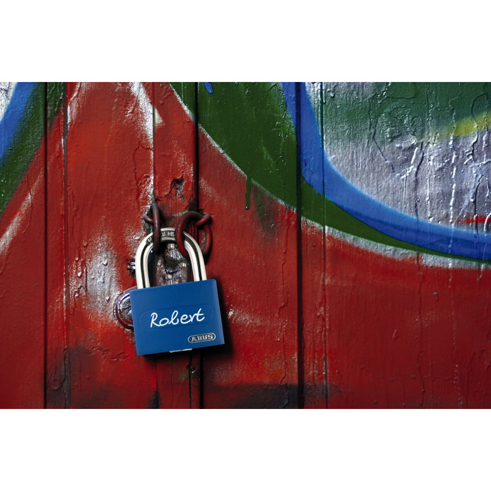 ABUS AV-Vorhangschloss T65AL/40 Lock -Tag, Aluminium leicht massiv blau Produktbild img5 L