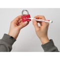 Produktbild von ABUS - AV-Vorhangschloss T65AL/40 Lock -Tag, Aluminium leicht massiv rot