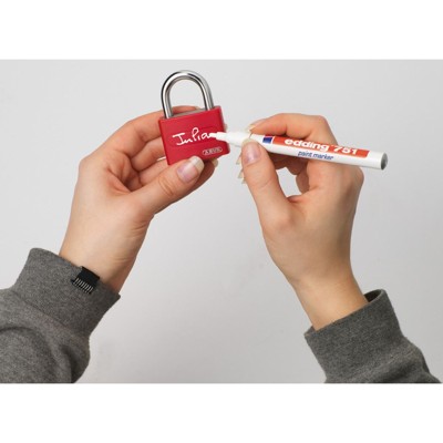 Produktbild von ABUS - AV-Vorhangschloss T65AL/40 Lock -Tag, Aluminium leicht massiv rot