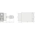 Produktbild von ABUS - Baucontain.-SI-Überfalle,ConLock Granit,215/100+83/80HB100,m.Hangschloss