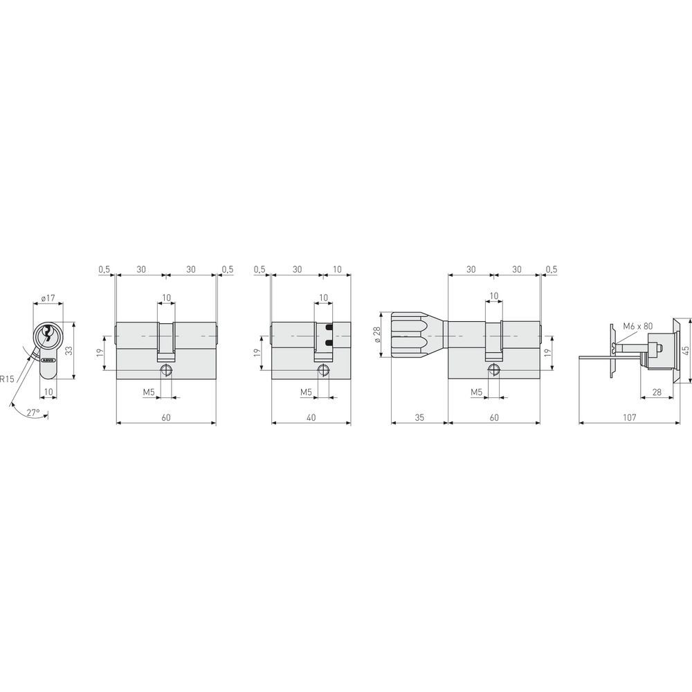ABUS Türzylinder A93NP 10/30 vs. Produktbild img4 L