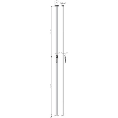 Produktbild von ABUS - FT-Stangenschloss, abschließbar, FOS550, AAL0054, Stahl weiß