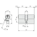 ABUS Türzylinder TI14ST 30/30 vs. Produktbild img2 S