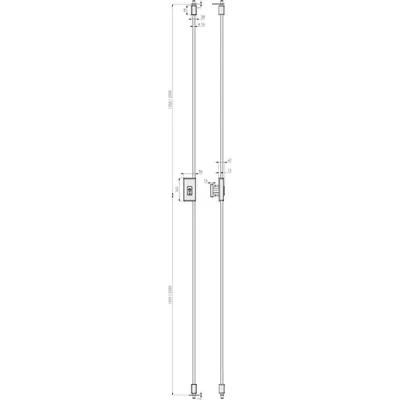 Produktbild von ABUS - WET-Stangenschloss, mit Zylinder, TSS550 +EC550, Metall silber, ohne Sta
