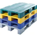 ALPHA Kunststoff-Palette, geschlossen, schwarz, 1200 x 800 x 150mm Produktbild img3 S