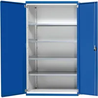 Produktbild von ANKE® - Schwerlastschrank B1085xT400xH1950mm, RAL7035/5010, 4 Fachböden