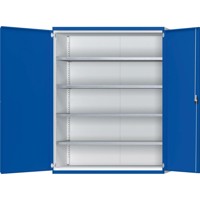 Produktbild von ANKE® - Schwerlastschrank B1485xT630xH1950mm, RAL7035/5010, 4 Fachböden