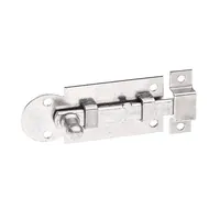 Produktbild von ALBERTS - Fensterriegel,mit Knopf, gerade, mit Schlaufe, disp.,Platte LxB 61x26
