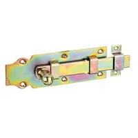 Produktbild von ALBERTS - Türriegel, mit Knopf, gerade, mit Schlaufe, disp.,Platte LxB160x56 mm