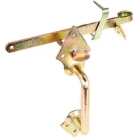 ALBERTS Klinken-Set f. Flechtzaun-u.leichte Holztore, galv. gelb verzinkt, L 260 mm Produktbild
