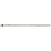 ALBERTS Ladenband, gerade, Abschluss abgerundet, Edelstahl, LxB 800x45 mm, Rolle Ø16 mm Produktbild