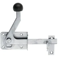 ALBERTS Gartentorfalle,Edelstahl,zusätzlich kugelgestrahlt,Platten Breite 80mm,Höhe 55mm Produktbild