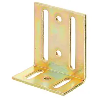 ALBERTS Verstellwinkel, mit Langloch, galv. disp., TxHxB 40x77x65 mm Produktbild