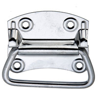 ALBERTS Kistengriff, Edelstahl, Platte BxH 92x80 mm, Tiefe 12 mm Produktbild