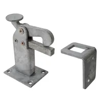ALBERTS Torfeststeller, feuerverzinkt, zum Aufschrauben, Höhe 95 mm, Platten BxT 65x50mm Produktbild