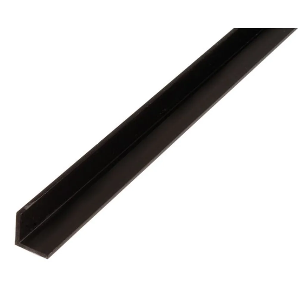 ALBERTS Winkelprofil, gleichsch., PVC schwarz, LxBxHxS 2000 x 20 x 20 x 1,5 mm Produktbild img1 L
