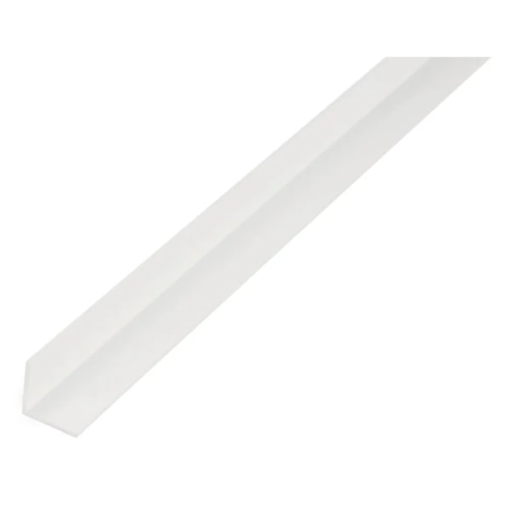 ALBERTS Winkelprofil, gleichschenklig, L 1000mm, Kunststoff weiß Produktbild img1 L