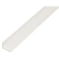 Produktbild von ALBERTS - Winkelprofil, ungleichsch., PVC weiß, LxBxHxS 2000 x 40 x 10 x 2 mm