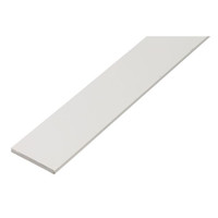ALBERTS Flachstange, L 1000 mm, Kunststoff weiß Produktbild