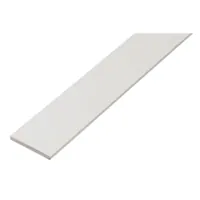 Produktbild von ALBERTS - Flachstange, PVC weiß, LxBxS 2000 x 30 x 3 mm
