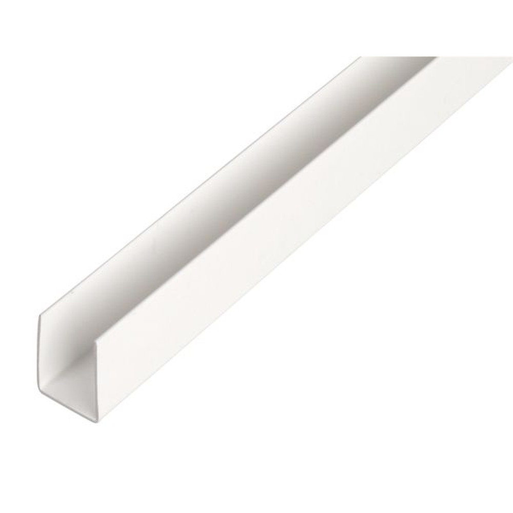 ALBERTS U-Profil, PVC weiß, LxBxHxS 2000 x 12 x 10 x 1 mm Produktbild img1 L