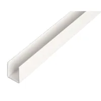 ALBERTS U-Profil, PVC weiß, LxBxHxS 2000 x 12 x 10 x 1 mm Produktbild