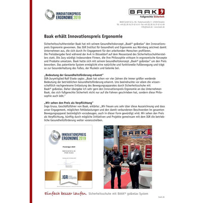 Produktbild von BAAK® - Sicherheits-Halbschuh 5518 Stan, S3 SRC ESD, Größe 43